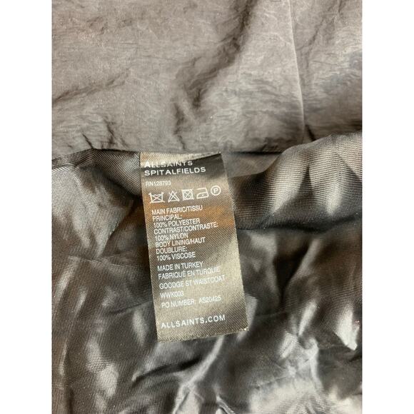 AllSaints Sleeveless Blazer Vest Womens US 6 UK 10 Black Italian Cloth Tailored - Picture 4 of 11